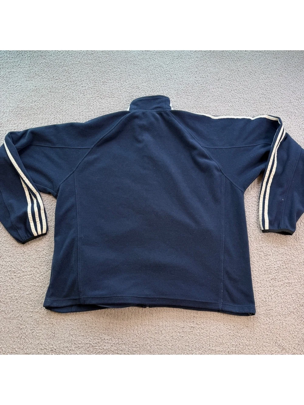 Adidas Notre Dame Fighting Irish ClimaWarm Fleece Zip Jacket XL Navy 3 Stripe